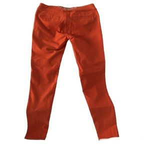 U-Turn Jeans. In dull orange euro size 46 fits US 10. Skinny legs low rise